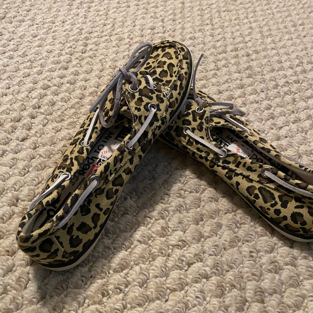 Leopard loafers